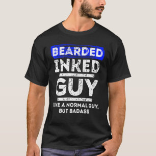 T-shirt Cool de sexe masculin Masculinité Porté Barbe Croi