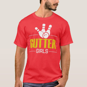 T-shirt Cool Des Filles À Coupe Dit Bowling Girl T