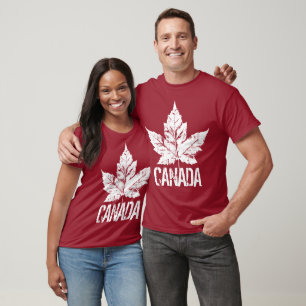 T-shirt Cool Détresse Canada Souvenir Feuille d'ér
