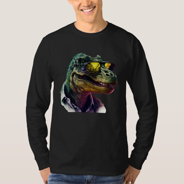 T-shirt Cool  dinosaur Tyrannosaurus Rex (Devant)
