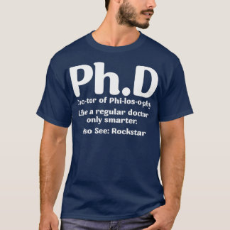 T-shirt Cool Diplôme de doctorat Candidat Définition Desig