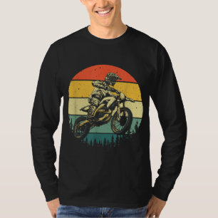 T-shirt Cool Dirt Vélo Art Hommes Femmes Motocross Vintage