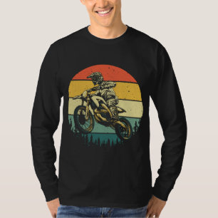 T-shirt Cool Dirt Vélo Art Hommes Femmes Motocross Vintage