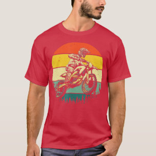 T-shirt Cool Dirt Vélo Art Hommes Femmes Motocross Vintage