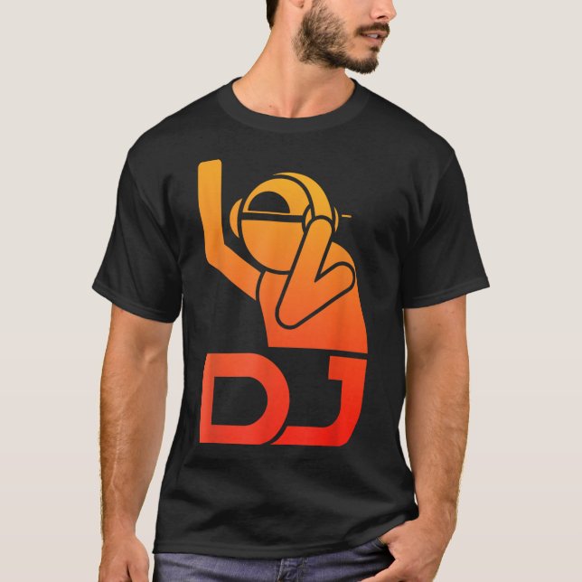 T-shirt Cool Dj Art Pour Hommes Ados Boys Disc Jockey Musi (Devant)