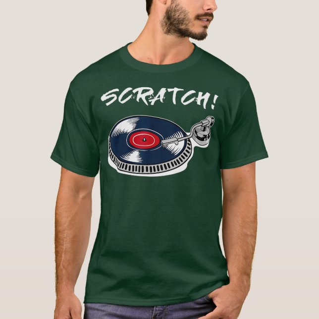 T-shirt Cool Dj Deejay Scratch MC Disco Musique Hip hop (Devant)