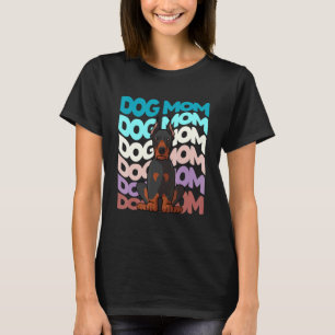 T-shirt Cool Doberman Pinscher Chien Maman Retro Chien Vin