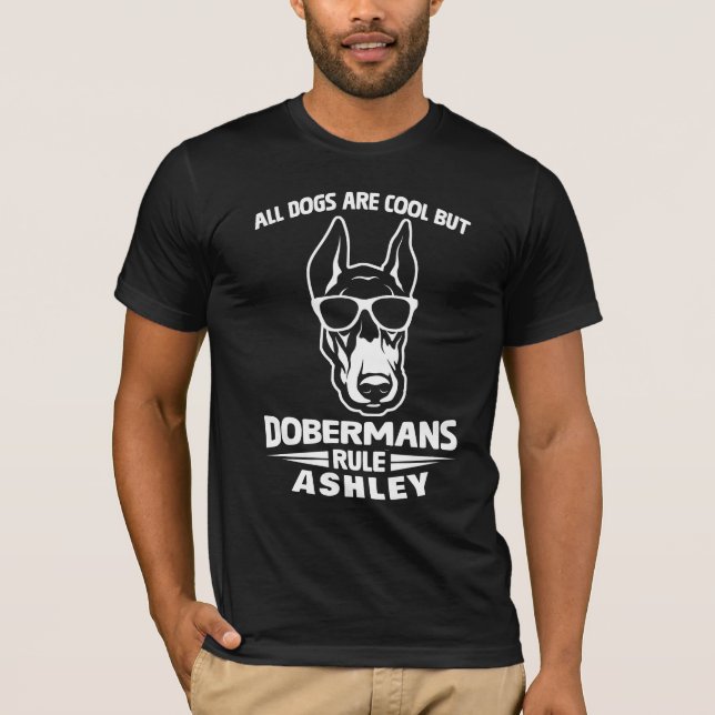 T-shirt Cool Doberman Rule Chien (Devant)