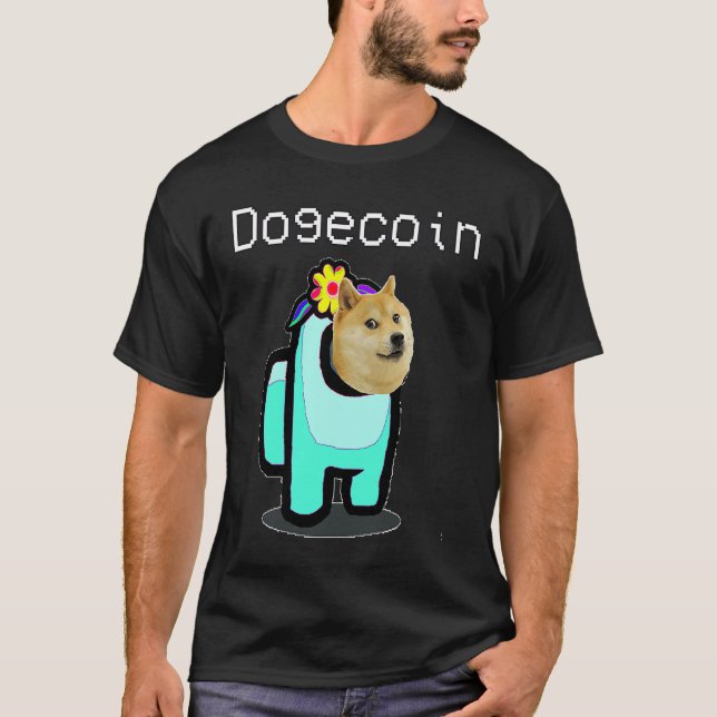 T-shirt Cool Dogecoin Crypto WSB Cryptodevises Chien Pièce (Devant)