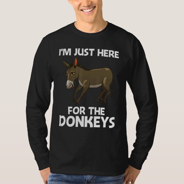 T-shirt Cool Donkey For Men Women Mule Donkey  Safari Anim (Devant)