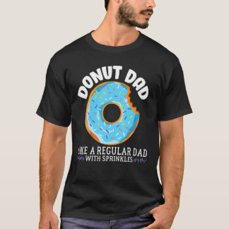 T-shirt Cool Donut Papa Régulier Papa Saupouille Fête des
