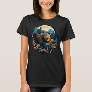 T-shirt Cool dormir Ours en nature pour hibernation a