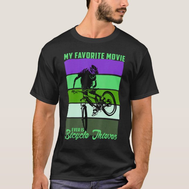 T-shirt Cool DownHill Mountain Bike Design for Hardcore Cy (Devant)