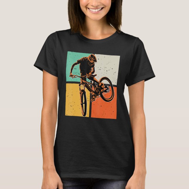 T-shirt Cool DownHill Mountain Vélo Design pour Hardcore C (Devant)