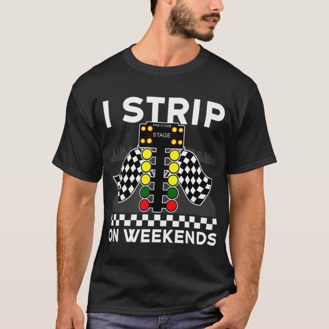 T-shirt Cool Drag Racing Art Men Women Street Racer Strip  (Devant)
