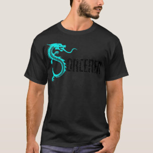 T-shirt Cool Dragon Fireball Sorcerer Joueur Sorcerer