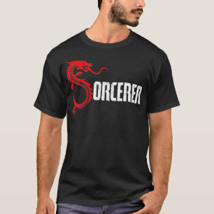 T-shirt Cool Dragon Fireball Sorcerer Joueur Sorcerer