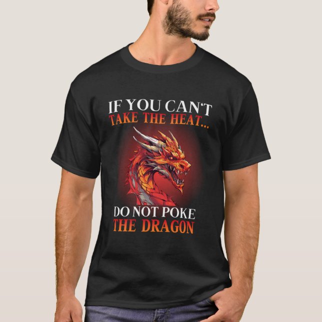T-shirt Cool Dragon Flame Spewing Flying Mythical Créature (Devant)