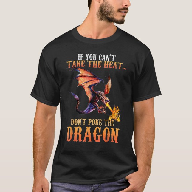 T-shirt Cool Dragon Flame Spewing Flying Mythical.Créature (Devant)