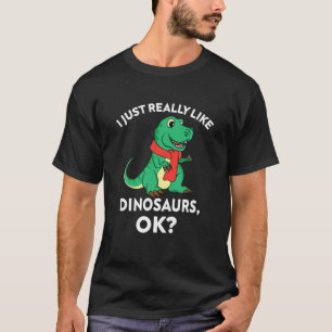 T-shirt cool drôle don Dinos J'Aime Vraiment Dinosaures