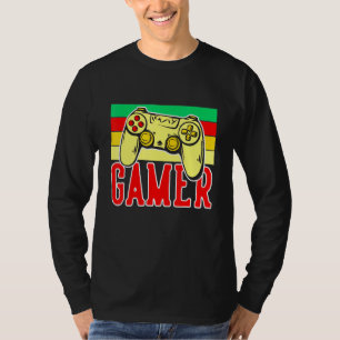 T-shirt Cool Du Contrôleur De Jeu 4 Joueurs Et Streamers