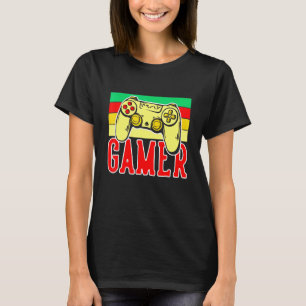 T-shirt Cool Du Contrôleur De Jeu 4 Joueurs Et Streamers