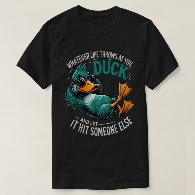 T-shirt Cool Duck Funny Citation Graphique Tee (Design devant)