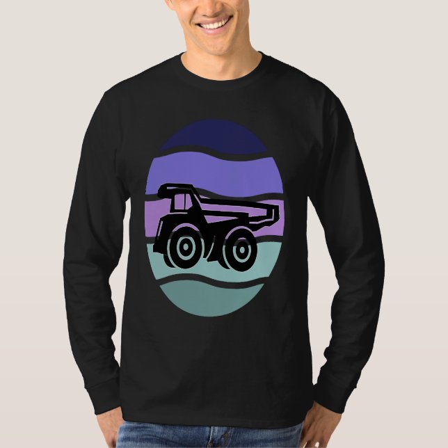 T-shirt Cool Dump Truck for Wheel Loader & Construction Ve (Devant)