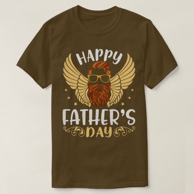T-shirt Cool Eagle Homme Porté Joyeux Père Day Papa Papa P (Design devant)