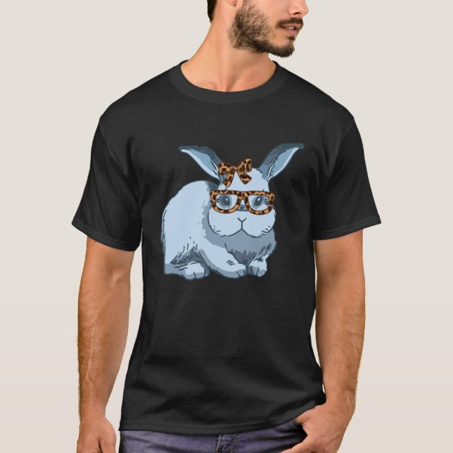 T-shirt Cool Easter Bunny with Glasses Easter Bunny Cute (Devant)