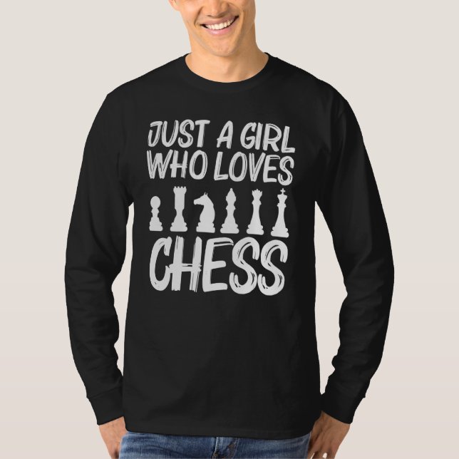 T-shirt Cool Échecs Pour Les Filles Commission Enfants Str (Devant)