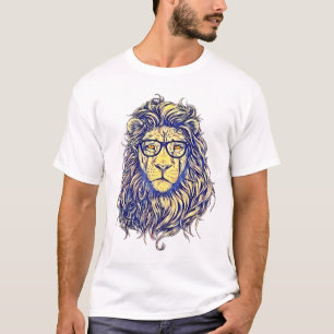 T-Shirt cool élégant en lion Hipster