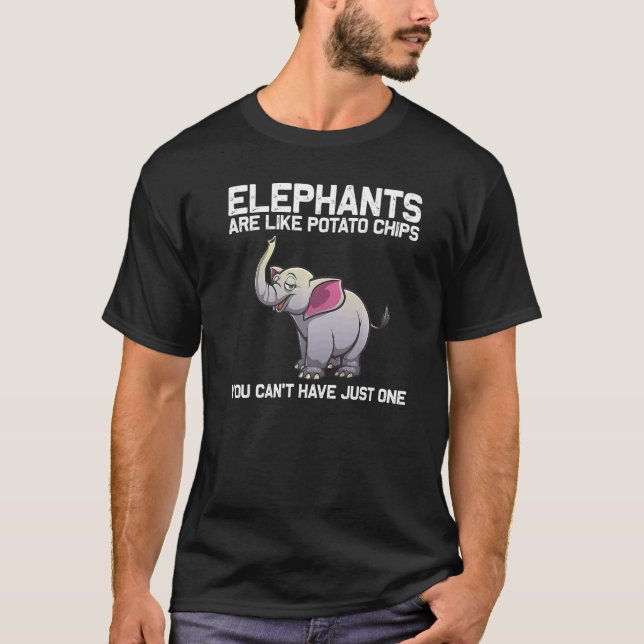 T-shirt Cool Elephant For Men Women Indian Elephant Safari (Devant)