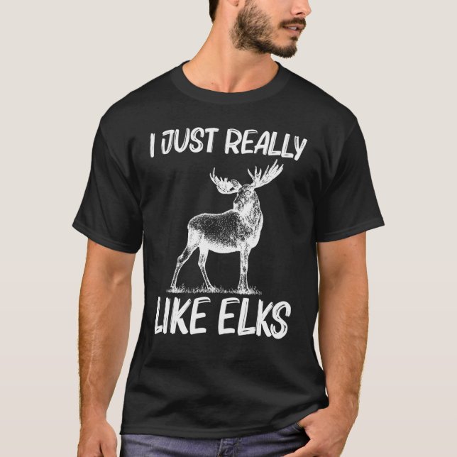 T-shirt Cool Elk For Men Women Elk Deer Hunter Hunting (Devant)