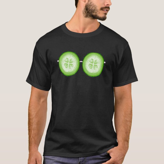 T-shirt Cool En Costume De Concombre Halloween (Devant)