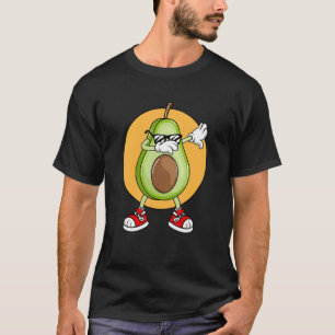 T-shirt Cool en Dabbing Avocado avec lunettes de soleil Fr