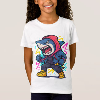 T-shirt cool en Streetwear Shark Cartoon