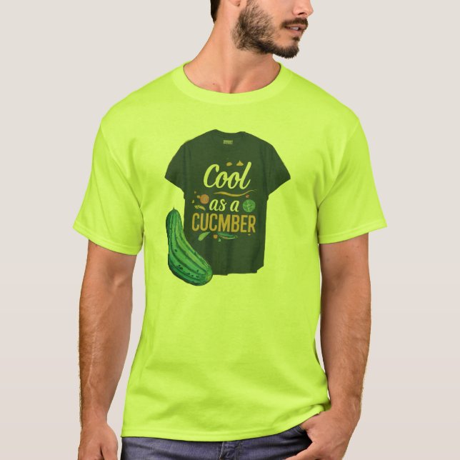 T-shirt Cool en tant que Concombre (Devant)