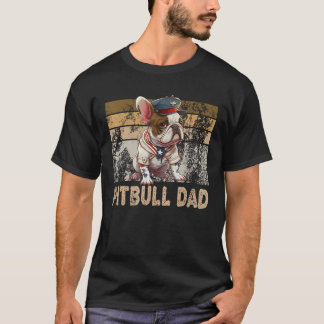 T-shirt Cool English Pitbull Dad Pitbull Owner Dog Father'