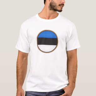 T-shirt Cool Estonie Drapeau Sceau
