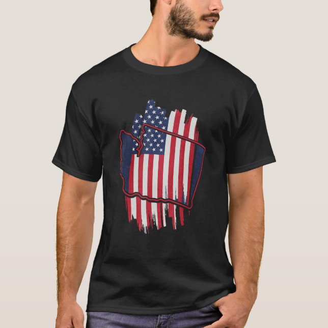 T-shirt Cool État de Washington 1 (Devant)