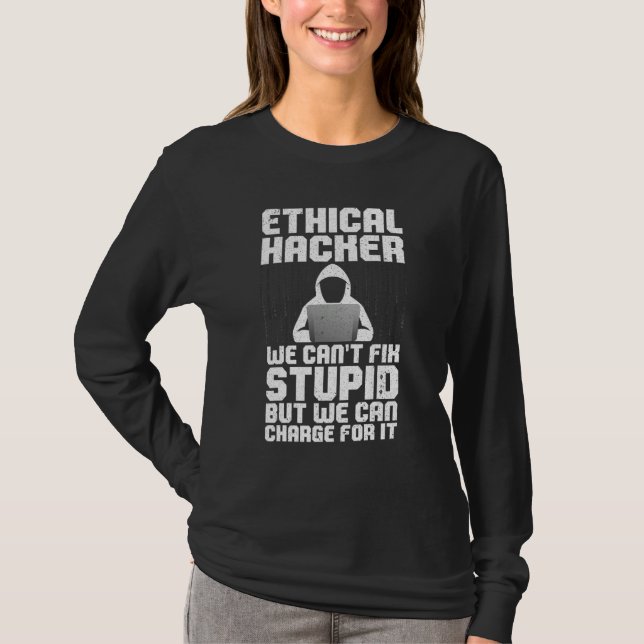 T-shirt Cool Ethical Hacking For Men Women Cybersecurity S (Devant)