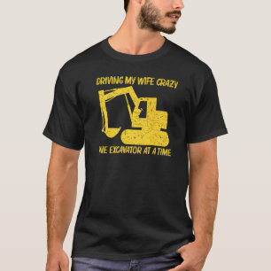 T-shirt Cool Excavateur Pour Hommes Garçons Équipement Lou