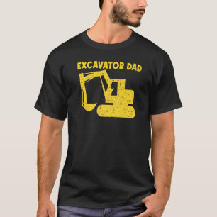 T-shirt Cool Excavateur Pour Papa Hommes Équipement Lourd