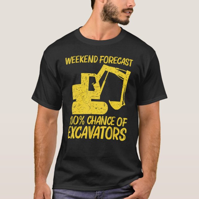 T-shirt Cool Excavator For Men Women Heavy Equipment Opera (Devant)