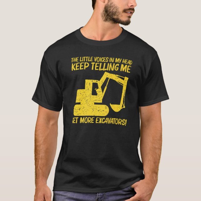 T-shirt Cool Excavator For Men Women Heavy Equipment Opera (Devant)