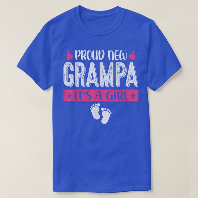 T-shirt Cool Famille Fier Nouveau Grampa C'est une fille G (Design devant)