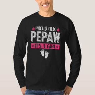 T-shirt Cool Famille Fière Nouveau Pepaw C'est une fille G
