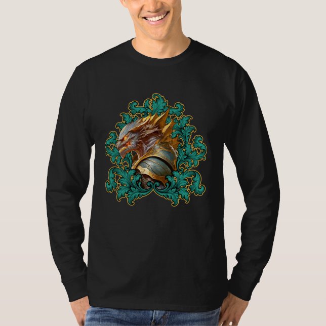 T-shirt Cool Fantasy Dragon Game Gamer Cosplay Nerds 16 (Devant)
