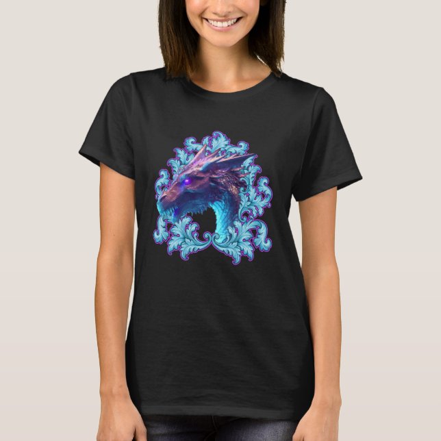 T-shirt Cool Fantasy Dragon Game Gamer Cosplay Nerds 28 (Devant)